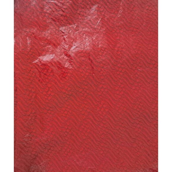 Lularoe Women's XS Cassie Textured Red Pencil Pull-On Skirt Fold Over Waistband - Picture 2 of 5